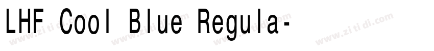 LHF Cool Blue Regula字体转换